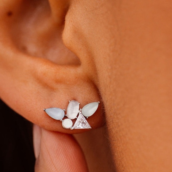 Pura Vida Skylar Gemstone Stud Earrings NWT - Picture 5 of 7